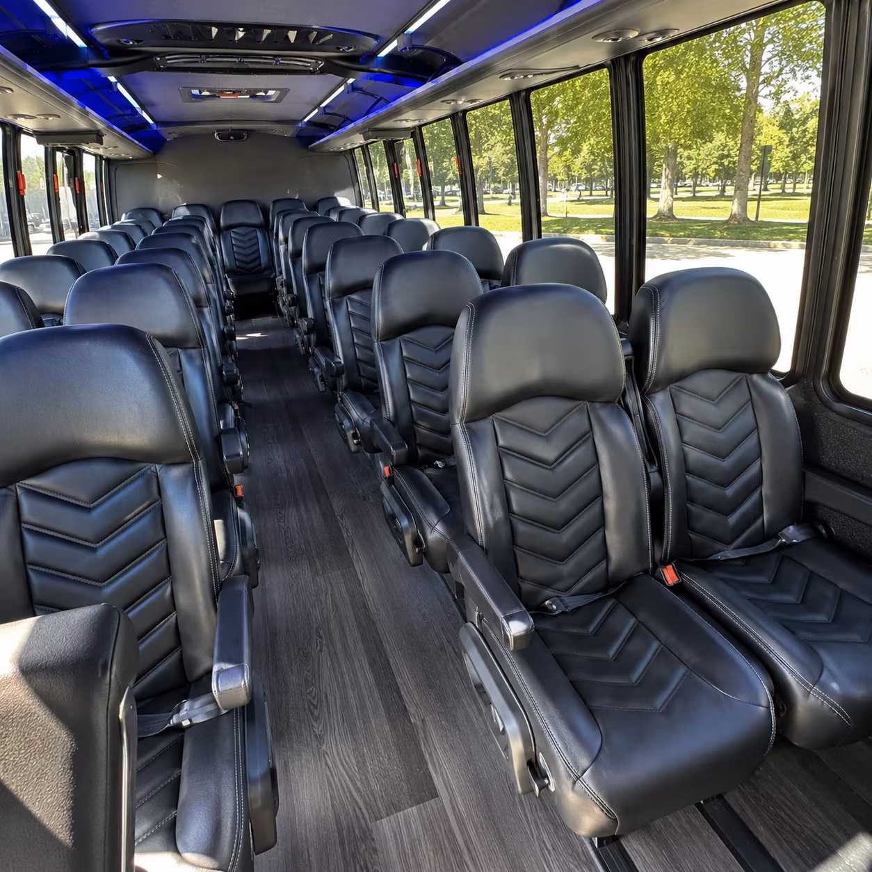 waterbury concert transportation onboard seating